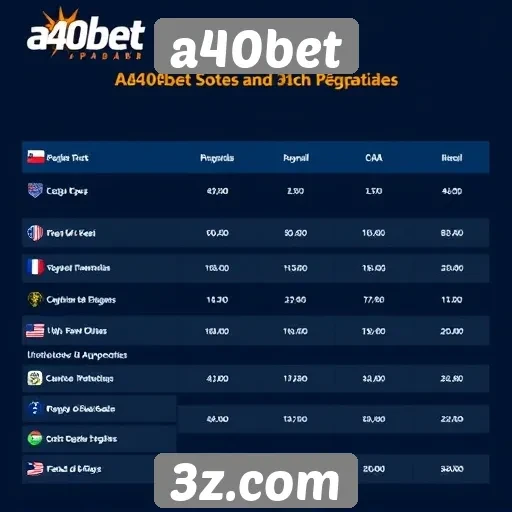 Comparativo de A40bet com outras plataformas de apostas