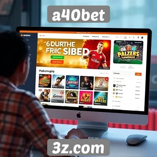 Avaliação da interface do usuário do site a40bet